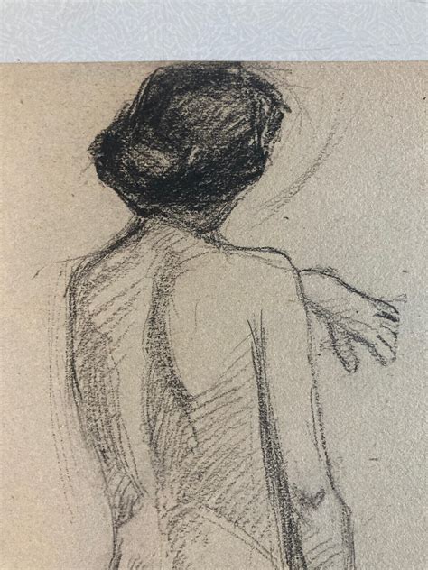 Drawing Alfred Leymarie Naked Pencil On Paper Woman Erotic At Deco