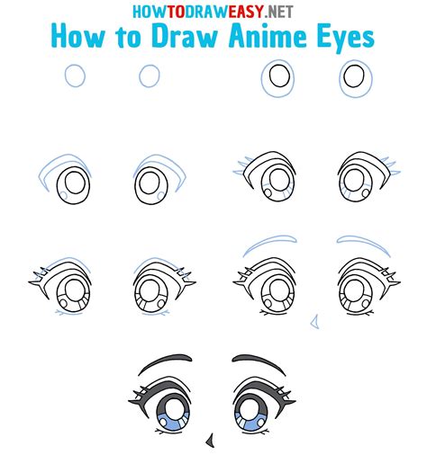 How To Draw Anime Eyes Step By Step