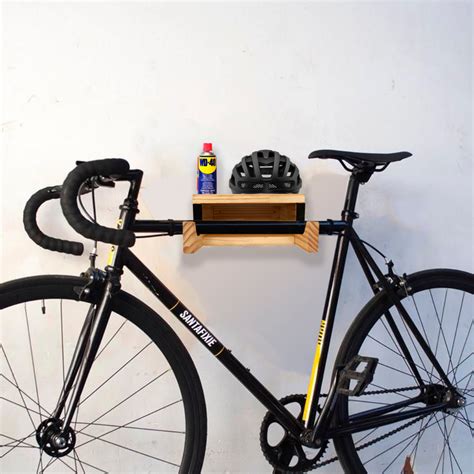 Porta Bicicletas Bike De Parede Madeira Pinus Anti Maresia Shopee Brasil