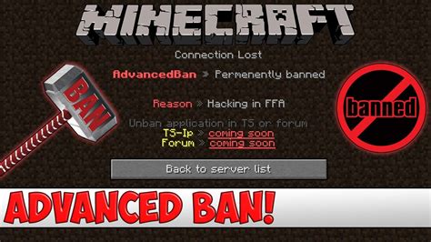 Minecraft Plugin Tutorial Advanced Ban YouTube