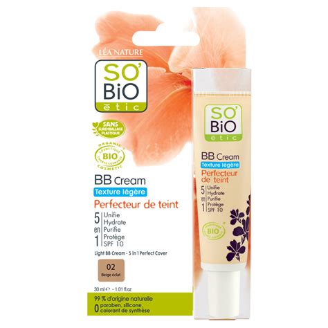 BB CREAM texture légère 01 Beige Nude bio SO BiO étic