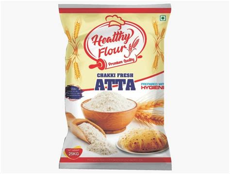 Whole Wheat Healthy Flour Chakki Fresh Atta Packaging Size 25kg