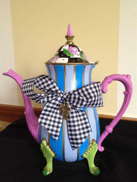 Best 22 Handpainted Teapotscoffee Pots Images On Pinterest Diy And