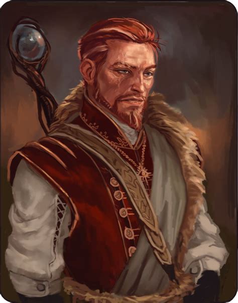 D D Character Portrait Red Hair Male Pesquisa Google Character