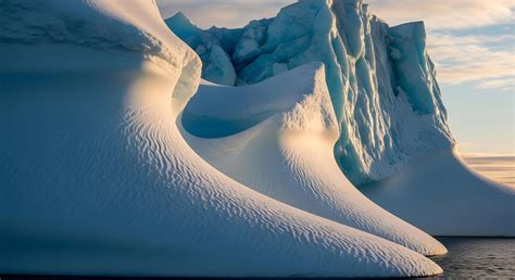 majestic ice formations sculpted  natures hand   cold arctic