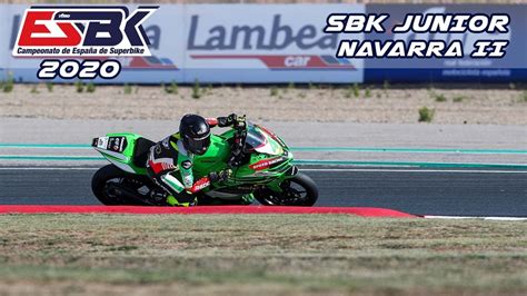 Esbk Navarra Ii Carrera De Sbk Junior Youtube