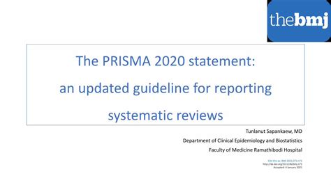 Pdf The Prisma Statement An Updated Guideline For Reporting