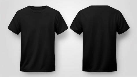Mockup Camiseta Preta Frente E Verso - Camiseta Preta Frente E Verso