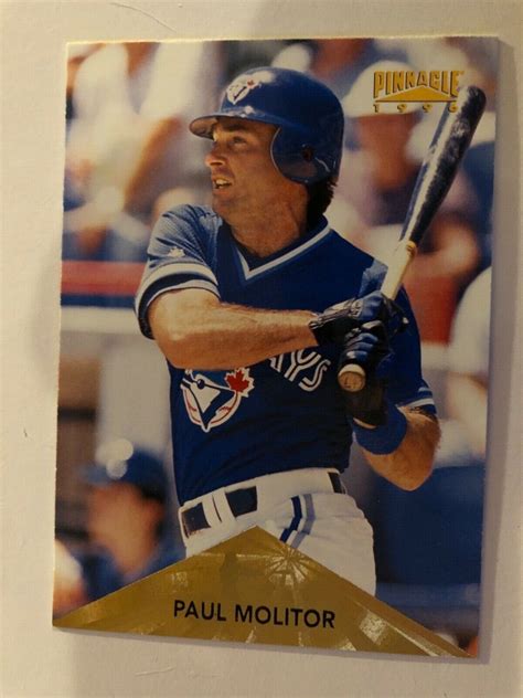 Pinnacle Blue Jays Paul Molitor Baseball Card Ebay