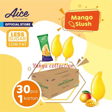 Harga Aice Ice Cream Mango Slush Low Fat Less Sugar 65 Gr Hari Ini