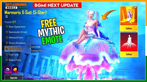 Get Free Mythic Emote In Bgmi Marmoris X Suit Ultimate Bgmi Bgmi