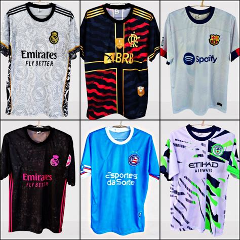 Kit 3 Camisas Times Futebol 2023 Cliente Escolhe No Chat Escorrega