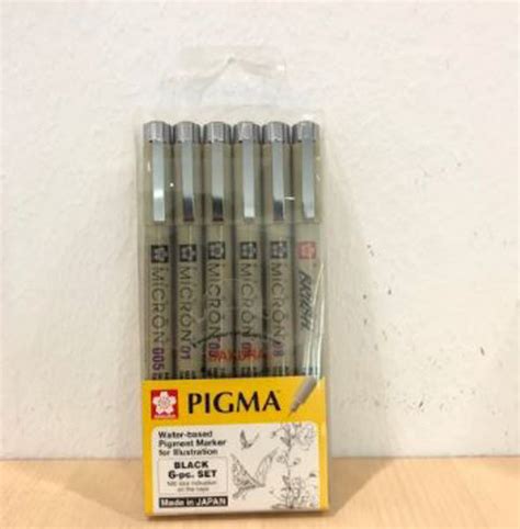 The Beautiful. SAKURA Pigma Micron Black Set Pack