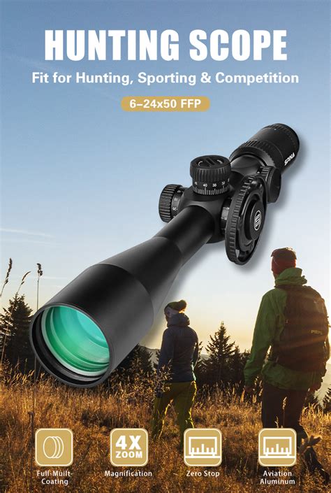 Spina Optics 6 24x50 FFP IR FMC 1 8 MOA Best Scope For Hunting