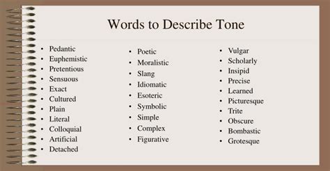 Ppt Four Elements Of Style Literary Devices Diction Syntax Tone