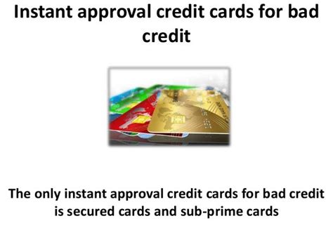 Instant approval credit cards for bad credit and Credit Repair