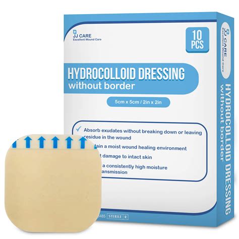 Buy JJ CARE Hydrocolloid Dressing 2x2 Pack 10 Hydrocolloid Bandages