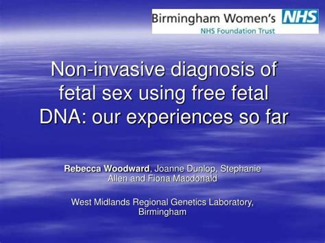 Ppt Non Invasive Diagnosis Of Fetal Sex Using Free Fetal Dna Our