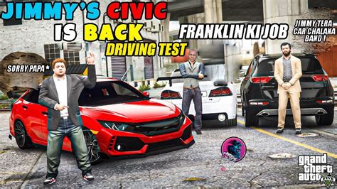 Jimmy Ka Test Drive In Civic Type R Or Franklin Ki Job Gta 5