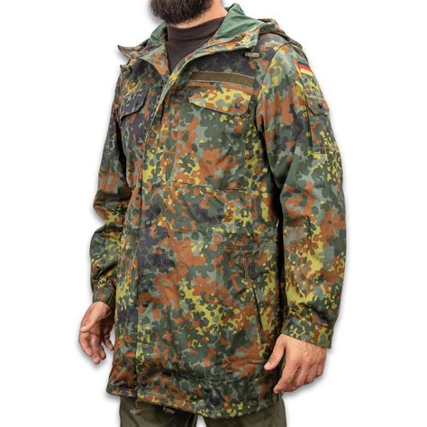 German Military Flectarn Camo Parka With Hood