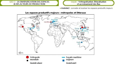 GEO 2 LA DIVERSIFICATION DES ESPACES DES ACTEURS