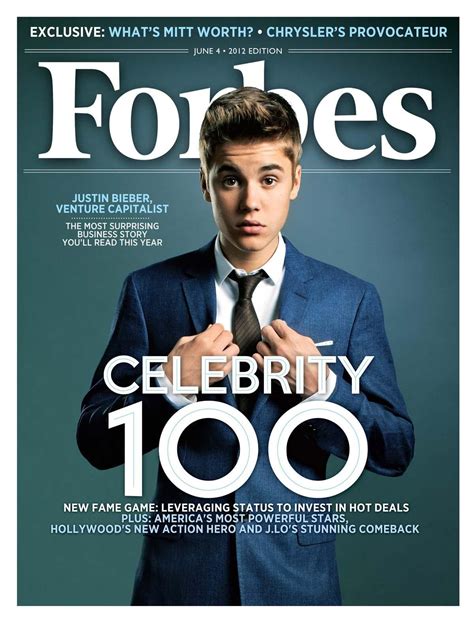 Forbes Celebrity 100: Justin Bieber and a Cast of Rising Hollywood Entrepreneurs