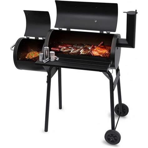 Wonduu Barbecue Grill Fumoir Smoker American Xxl Avec Thermom Tre