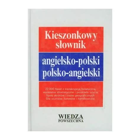 KIESZONKOWY SŁOWNIK ANGIELSKO POLSKI POLSKO ANGIELSKI Janina Jaślan