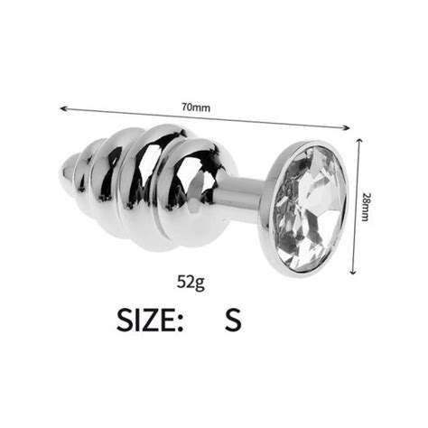 Masseur Anal En Acier Inoxydable Perles En Spirale Fil De Stimulation