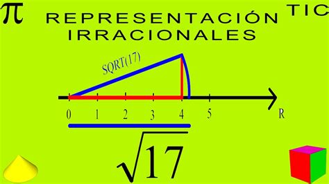 REPRESENTACIÓN NÚMEROS IRRACIONALES RAIZ DE 17 YouTube