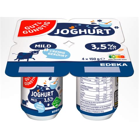 Gut G Nstig Joghurt Mild X G Naturjoghurt Molkereiprodukte