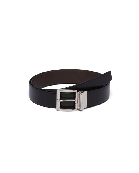 Discount Special Sell Store Reversible Buckled Belt Pradawomens Belts