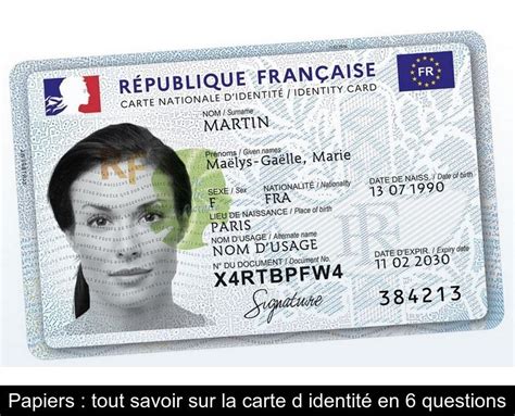 Papiers Tout Savoir Sur La Carte D Identit En Questions En