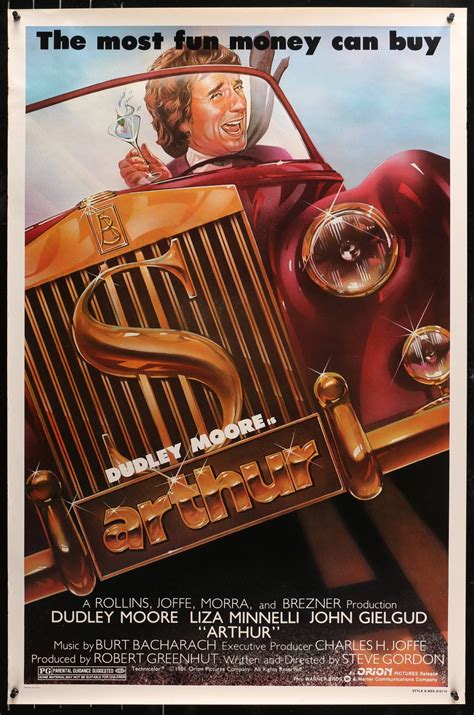 Arthur Vintage US One Sheet Style A (1981) - ORIGINAL RELEASE ...