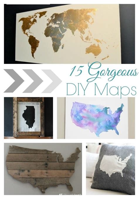 Beautiful and Meaningful DIY Map Art