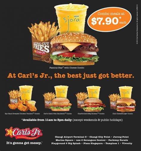 Carl S Jr Combo Meal Deals Great Deals Singapore