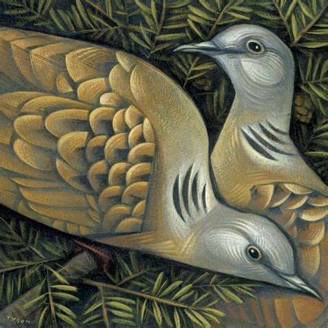 Two Turtle Doves By Sara Tyson Bird Art Birds Illustration Art