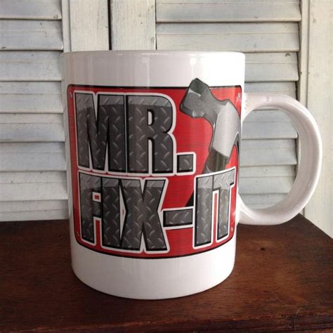 Vintage Mr Fix It Coffee Cup Oversize Handyman Mug A Manly Etsy