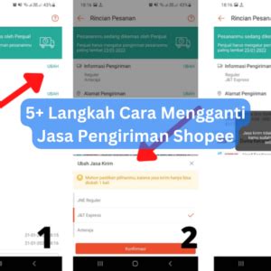 Langkah Cara Mengganti Jasa Pengiriman Shopee