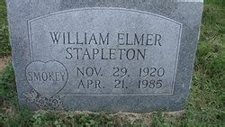 William Elmer Smokey Stapleton M Morial Find A Grave