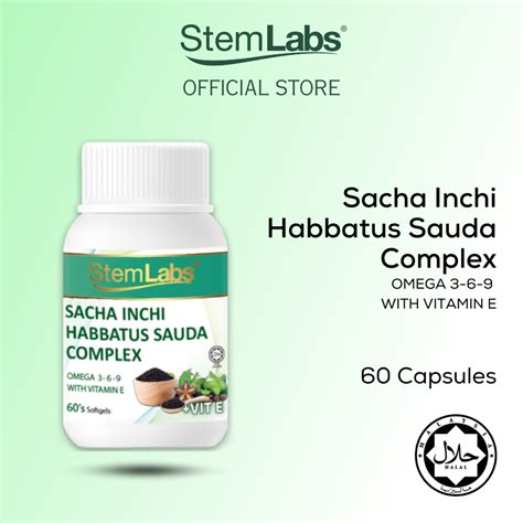 JAKIM HALAL StemLabs Sacha Inchi Habbatus Sauda Complex 60 S EXP 02