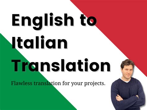 A Flawless English To Italian Translation Upwork