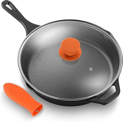 Nutrichef 10 Pre Seasoned Cast Iron Pfoa Free Oven Safe Kitchen Nonstick Cookware Frying Pan