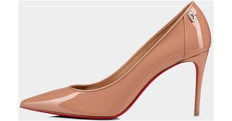 Christian Louboutin Sporty Kate Mm Patent Soft Lining Red Sole Pumps