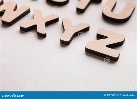 Wooden English Letters Background Stock Photo Image Of Color