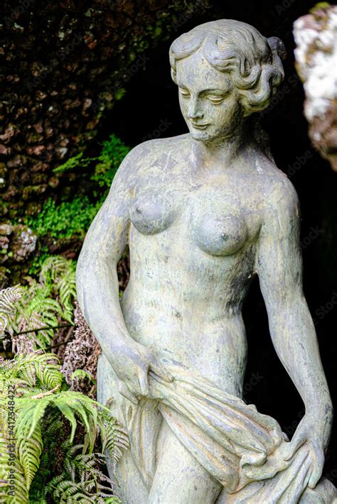 Statue In The Botanical Garden Nude Statue In The Forest Stock Photo Adobe Stock