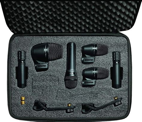 Shure 6 Piece Drum Microphone Kit Pga52 Pga56 Pga57 And Pga81 A25d Break Resistant Microphone