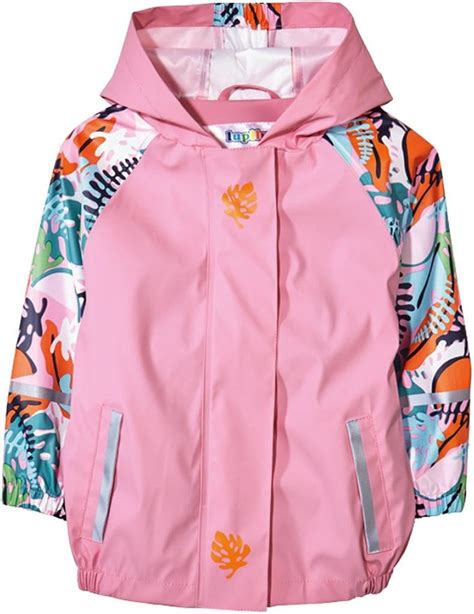 Kids Raincoat Rain Jackets Boys Girls Windproof Hooded Rainwear