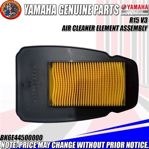 R15 V3 ELEMENT ASSY AIR CLEANER YGP GENUINE BK6E44500000 Lazada PH