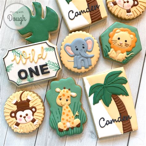 Wild One Safari Cookies — Playing With Dough